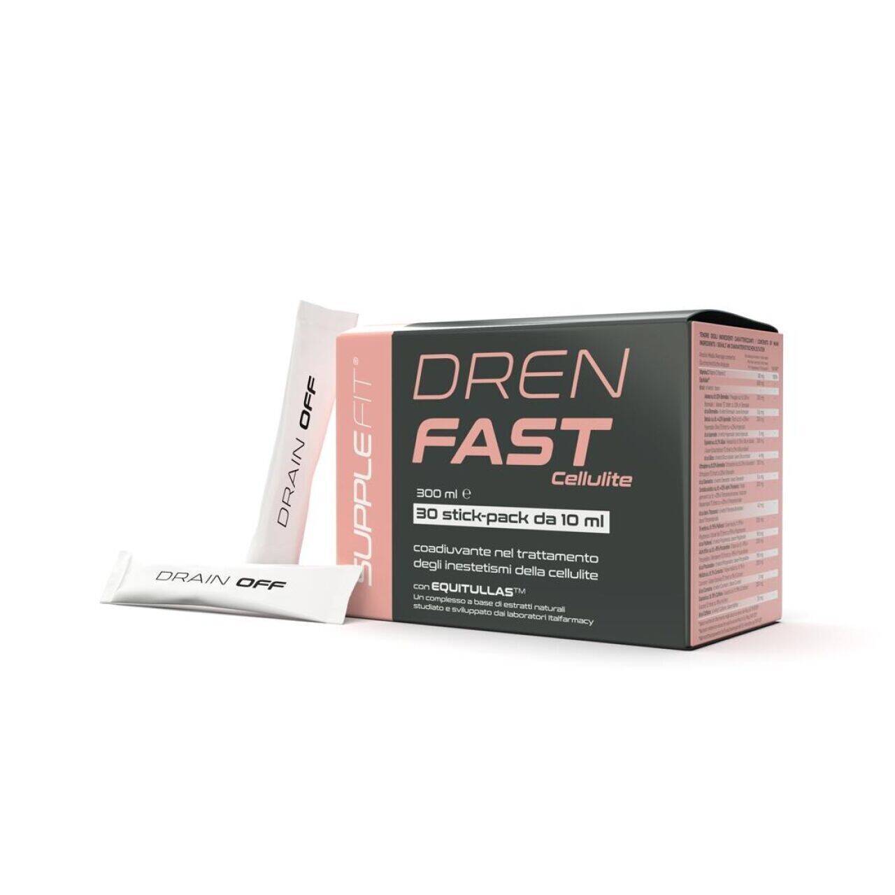 DREN FAST - Adjuvant dans le traitement des imperfections de la cellulite- avec Equitullas™ - 300 ml 